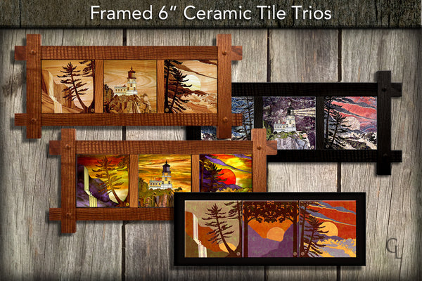 Framed 6&quot; Tile Trios