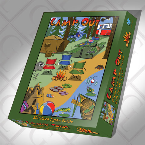 Camp Out 500 Piece Jigsaw Puzzle