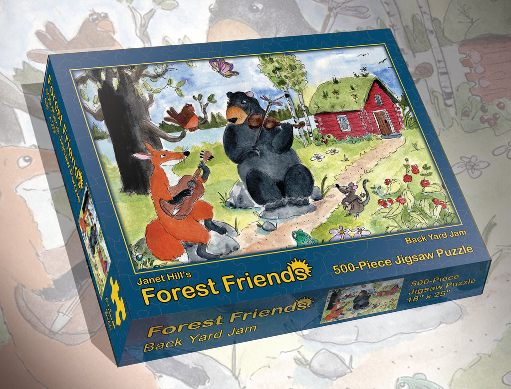 Janet Hill's Forest Friends 500 Piece Jigsaw Puzzles*