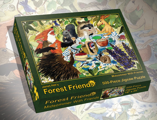 Janet Hill's Forest Friends 500 Piece Jigsaw Puzzles*