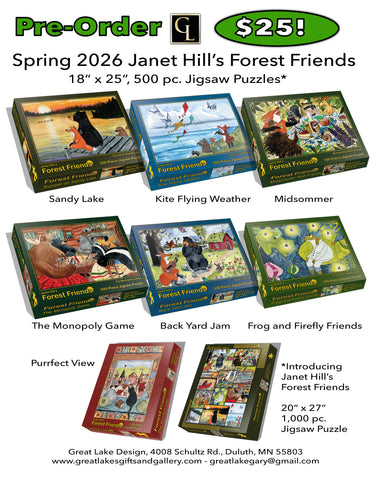 Janet Hill's Forest Friends 500 Piece Jigsaw Puzzles*