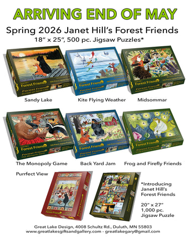 Janet Hill's Forest Friends 500 Piece Jigsaw Puzzles*