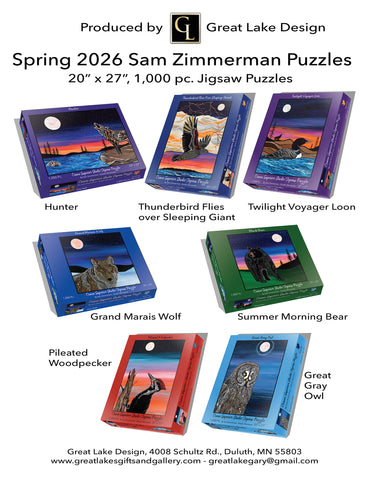 Sam Zimmerman - Crane Studio 1,000 Piece Jigsaw Puzzles