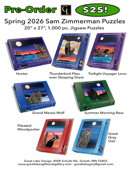 Sam Zimmerman - Crane Studio 1,000 Piece Jigsaw Puzzles