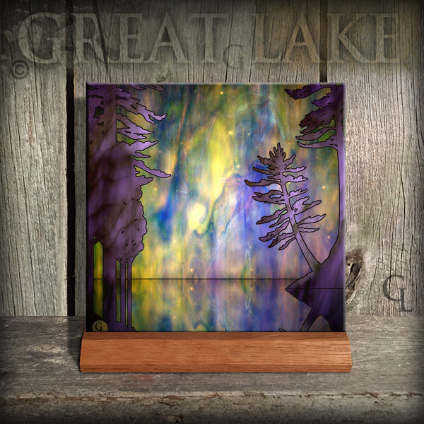 4.25" Ceramic Tiles-Stained Glass Series