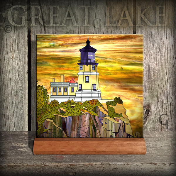4.25" Ceramic Tiles-Stained Glass Series