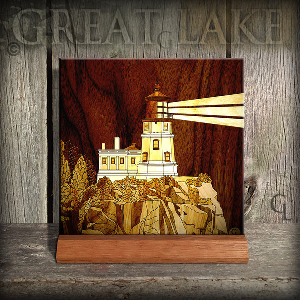 4.25" Ceramic Tiles-Wood Inlay Series