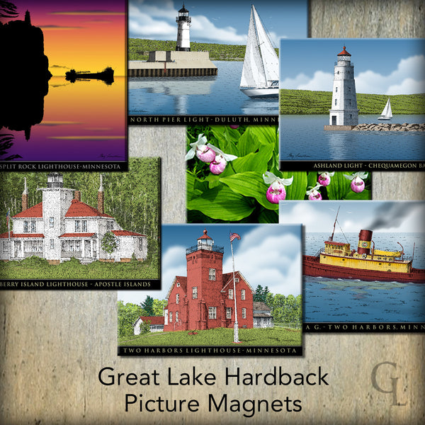 Great Lake Hardback Picture Magnets