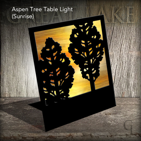 Great Lake Steel & Stained Glass Accent Light